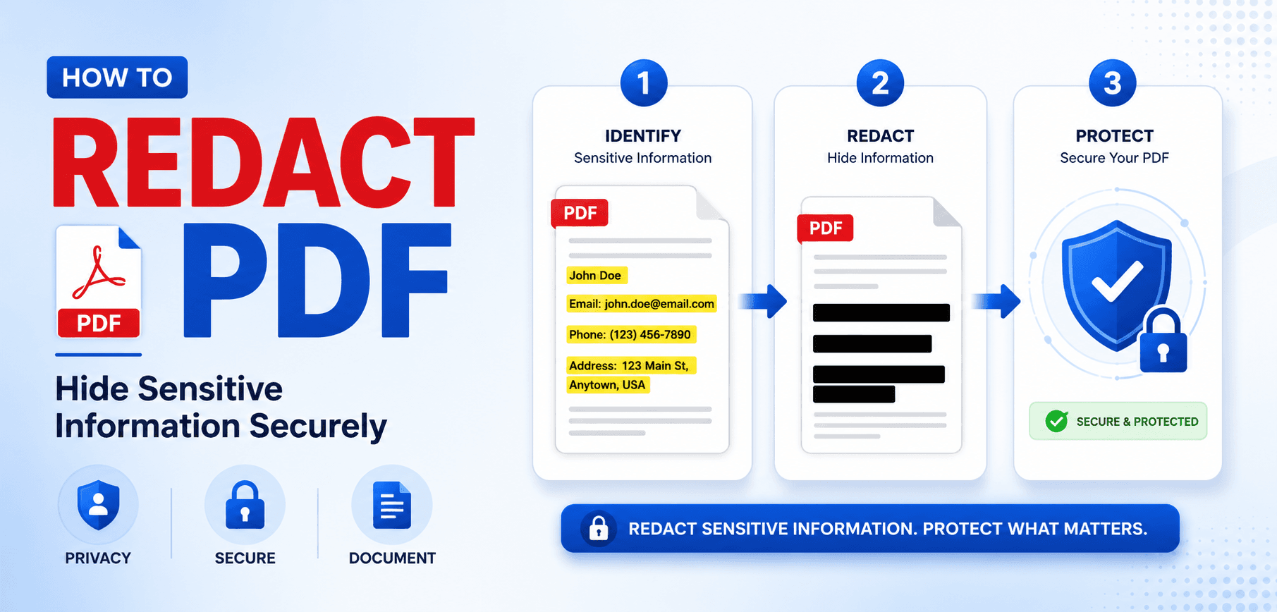 How to Redact PDF Securely