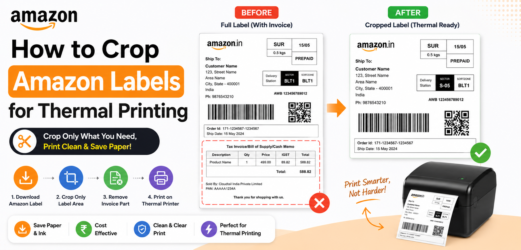 How to Crop Amazon Labels for Thermal Printing