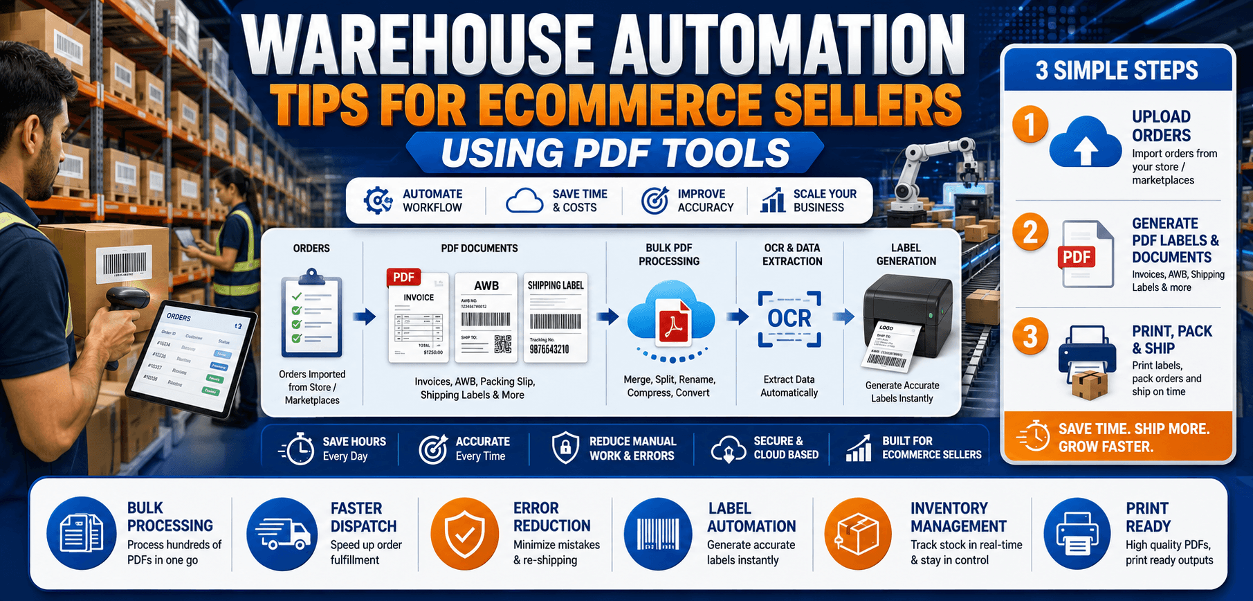 Ecommerce Warehouse Automation and Shipping Management